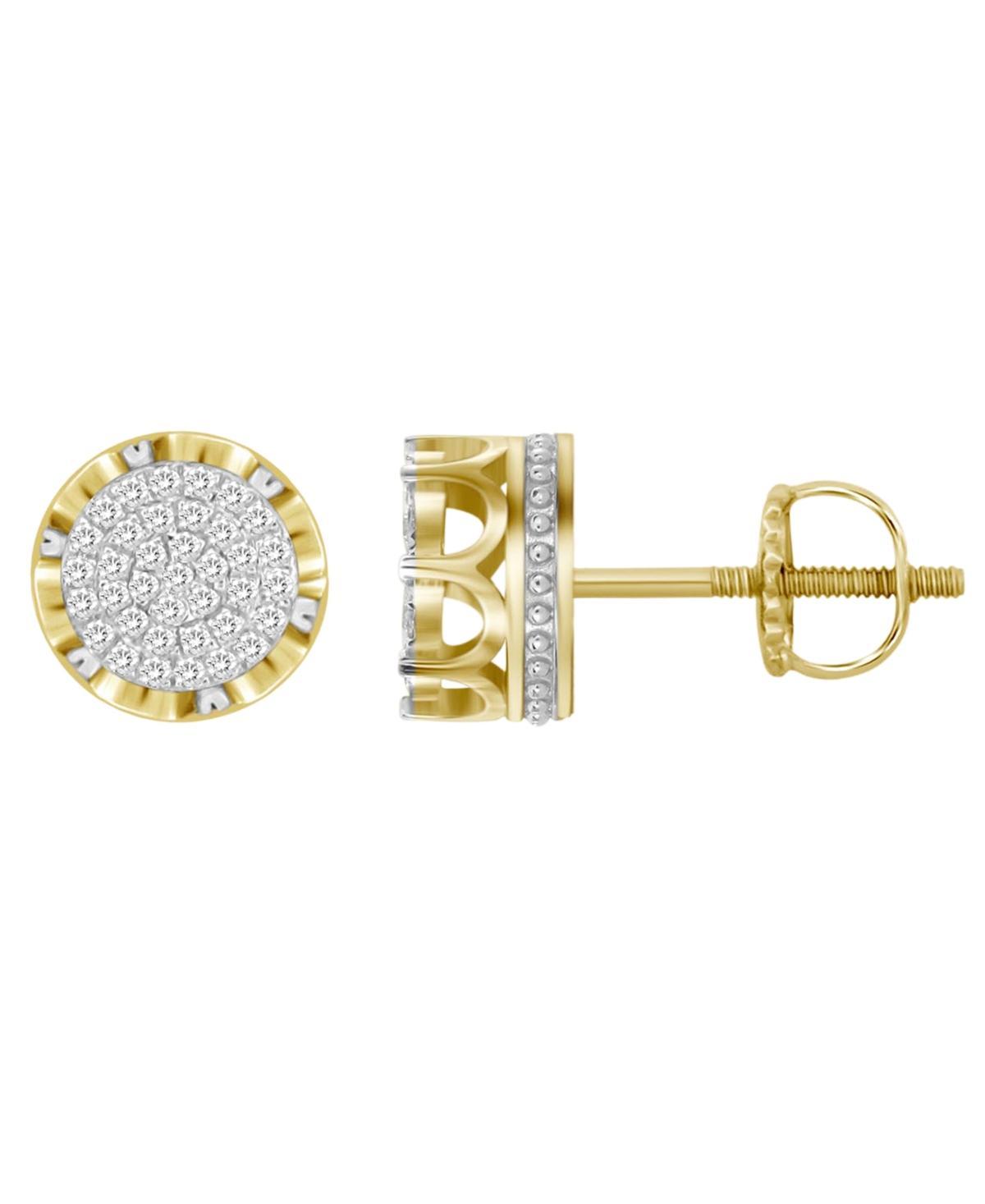 Mens Diamond (1/6 ct.t.w.) Earring Set in 10k Yellow Gold Product Image