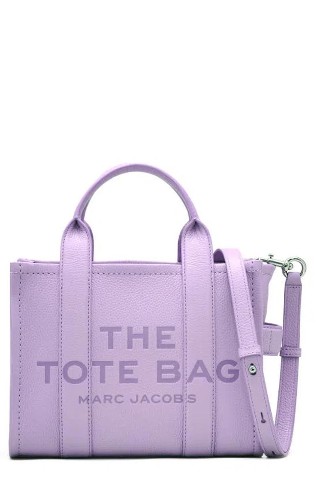 The Leather Small Tote Bag In Wisteria Product Image