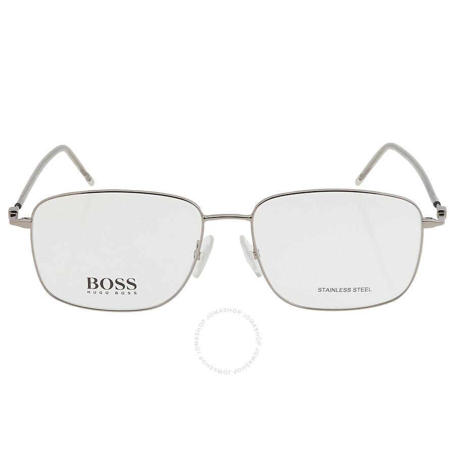 HUGO BOSS Demo Rectangular Men's Eyeglasses Boss 1312 06lb 57 In Ruthenium Product Image