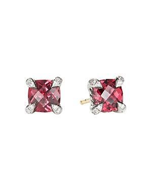 Womens Petite Chatelaine Stud Earrings in Sterling Silver Product Image