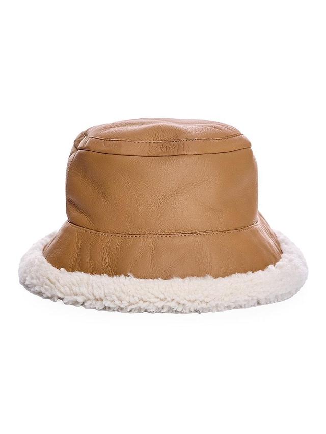 Womens Shearling Bucket Hat Product Image