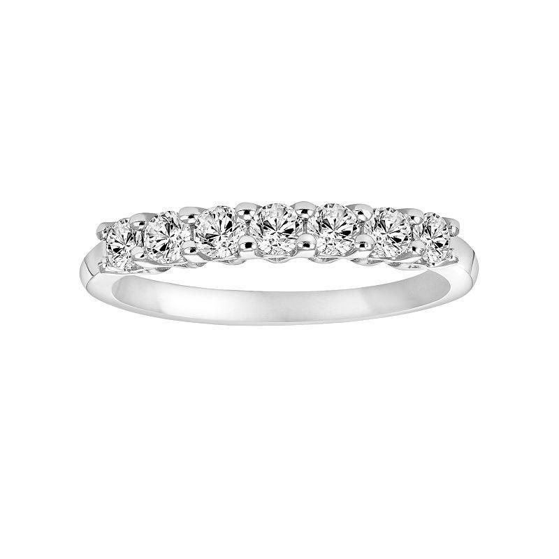 Simply Vera Vera Wang 14k White Gold 1/3 Carat T.W. Diamond Wedding Band, Womens Product Image