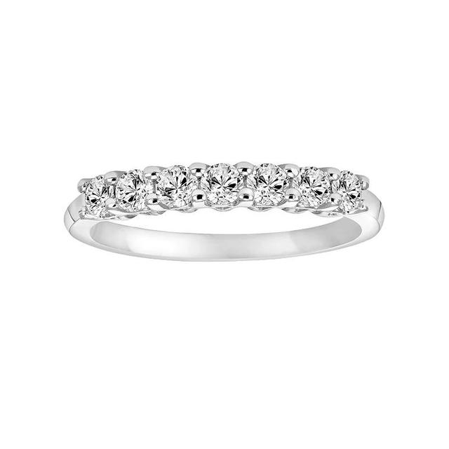 Simply Vera Vera Wang 14k White Gold 1/3 Carat T.W. Diamond Wedding Band - Size: 7, Womens Product Image