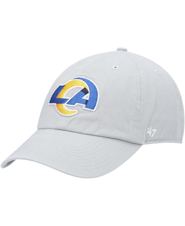 Mens 47 Gray Los Angeles Rams Clean Up Adjustable Hat Product Image