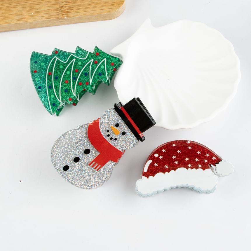 Christmas Acrylic Hair Clips (Various Designs) Product Image