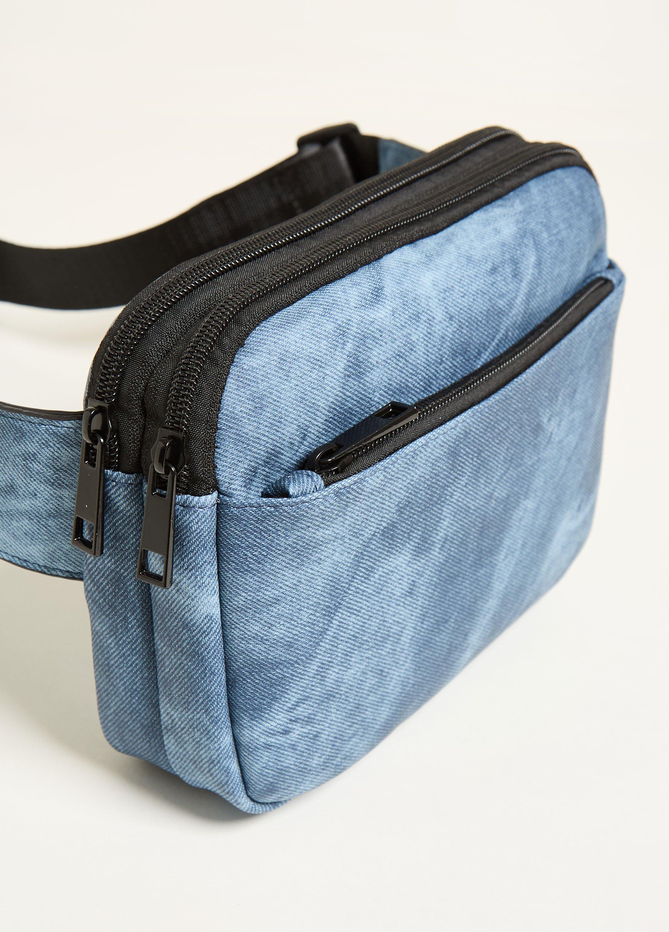 Denim Print Belt Bag Product Image