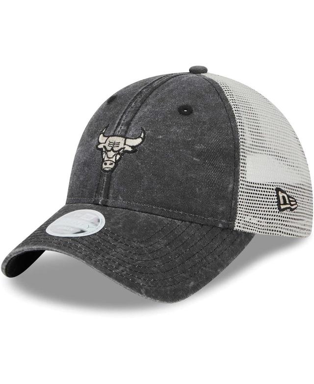 Womens New Era Chicago Bulls Micro Logo 9TWENTY Trucker Adjustable Hat Product Image