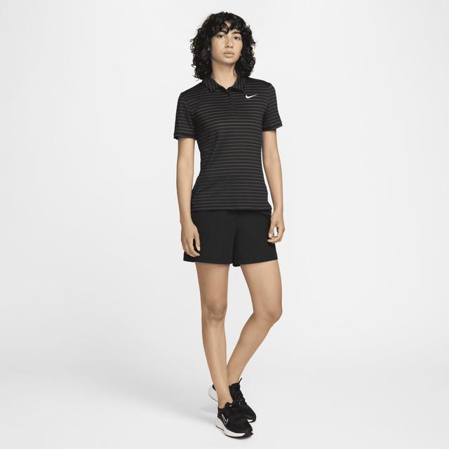 Nike Womens Victory Dri-FIT Short-Sleeve Striped Golf Polo Product Image