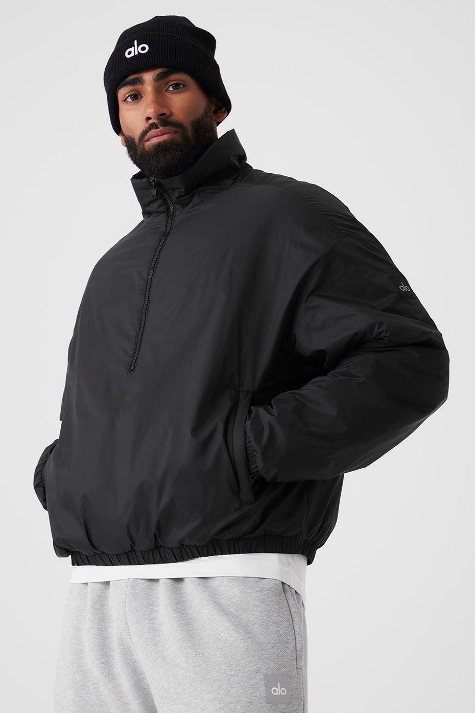 Latitude Light Weight 1/2 Zip Pullover Jacket - Black Male Product Image