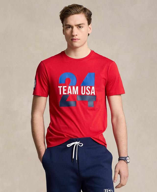 Polo Ralph Lauren Mens Team Usa Custom Slim-Fit Team Graphic T-Shirt Product Image