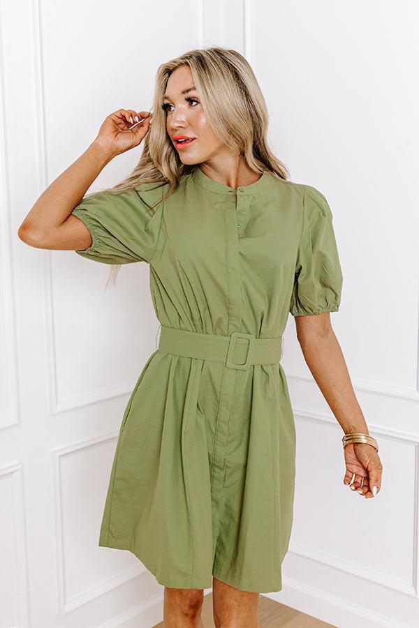 Mojito Muse Button Down Mini Dress Product Image