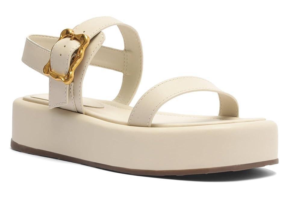 Schutz Wavy Flatform (Pearl) Women's Sandals Product Image