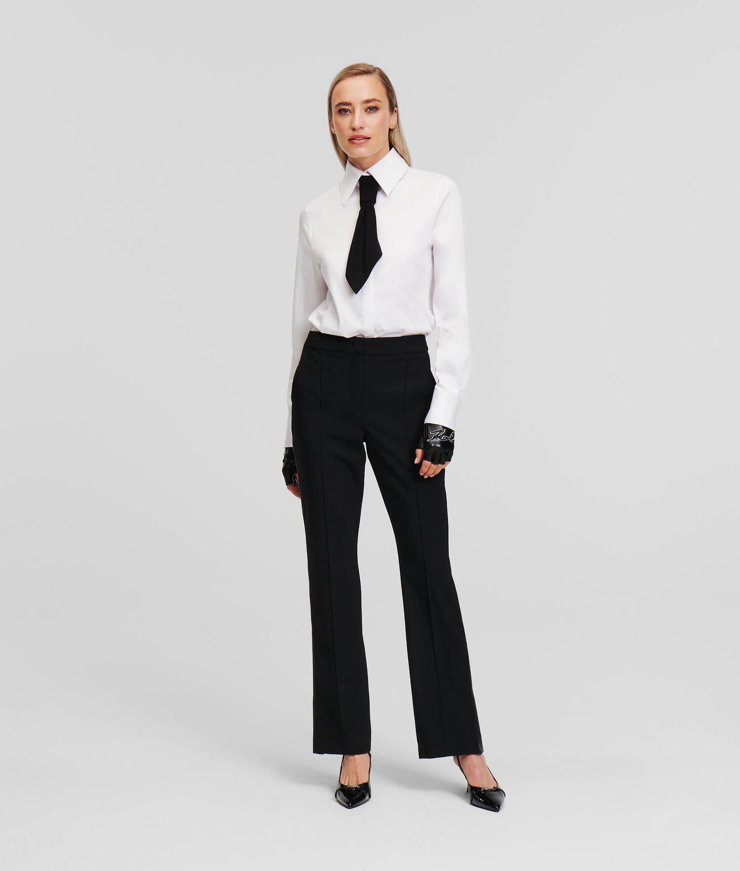 FAUX-LEATHER PANELED PANTS product image