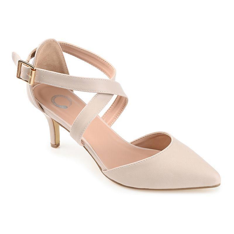 Journee Collection Riva Womens High Heels Lt Beige Product Image