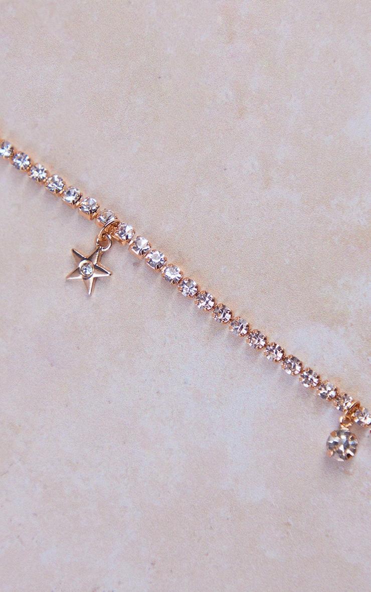 Gold Diamante Starfish Charm Belly Chain Product Image