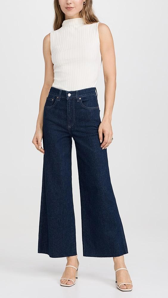 LE JEAN Juliette Wide Leg Ankle Jeans | Shopbop Product Image