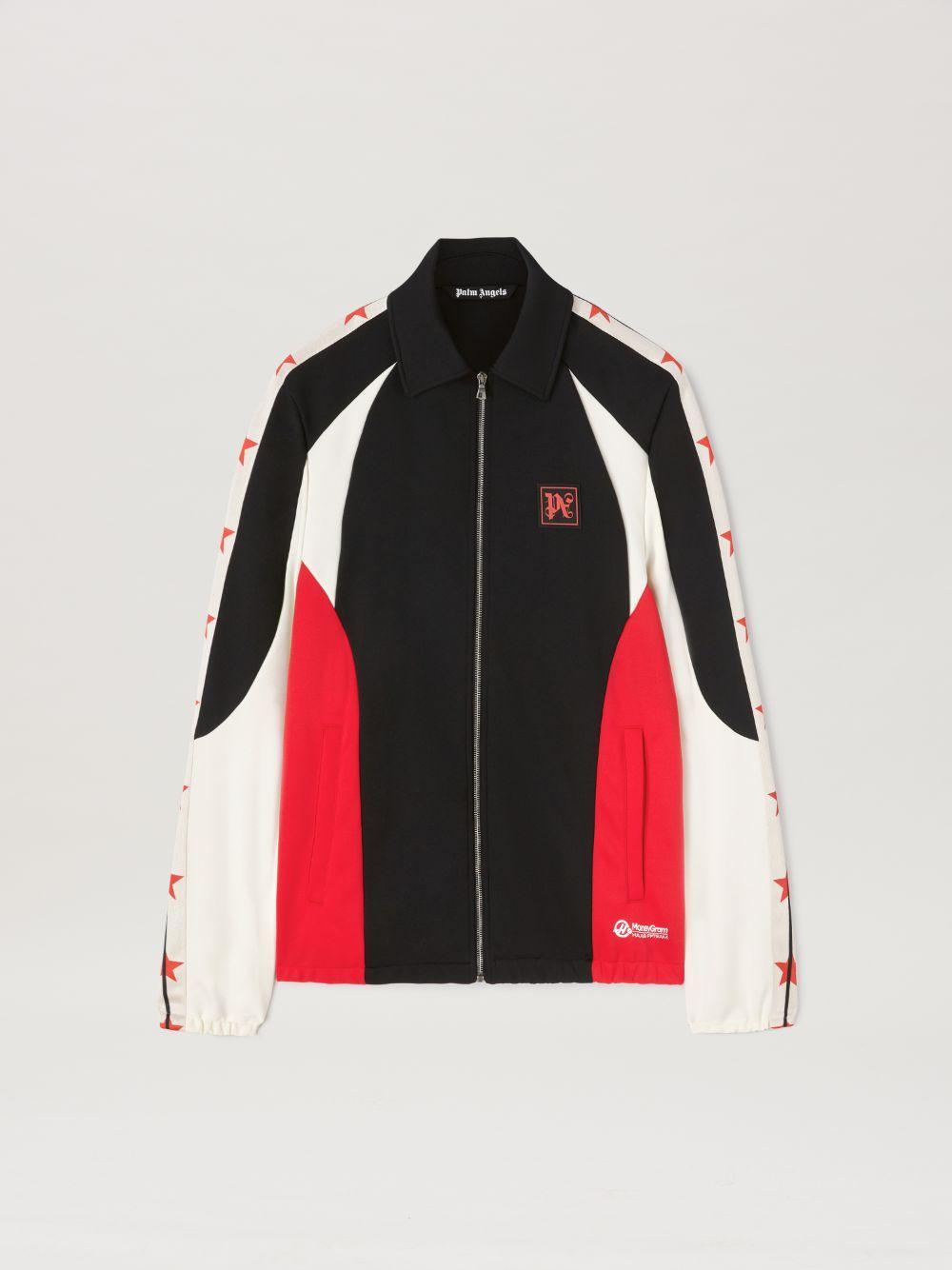 Track Jacket Moneygram Haas F1 Team in black  - Palm Angels® Official  Product Image