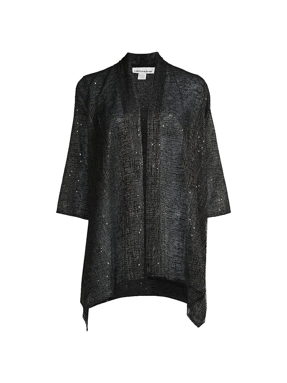 Womens Sequin Mesh Swing Cardigan Product Image