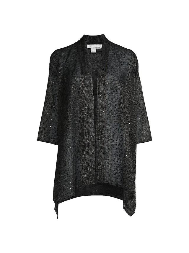 Caroline Rose Sequin Swing Cardigan Product Image