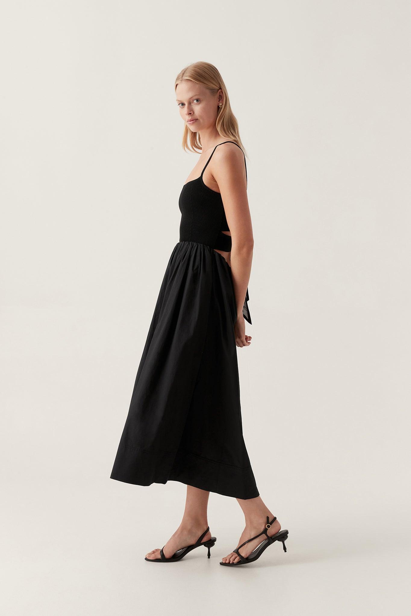 Danica Tie Back Midi Dress Product Image