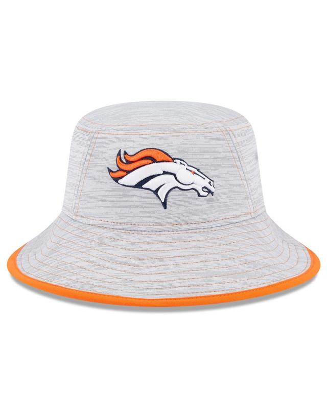 Mens New Era Gray Denver Broncos Game Bucket Hat Product Image