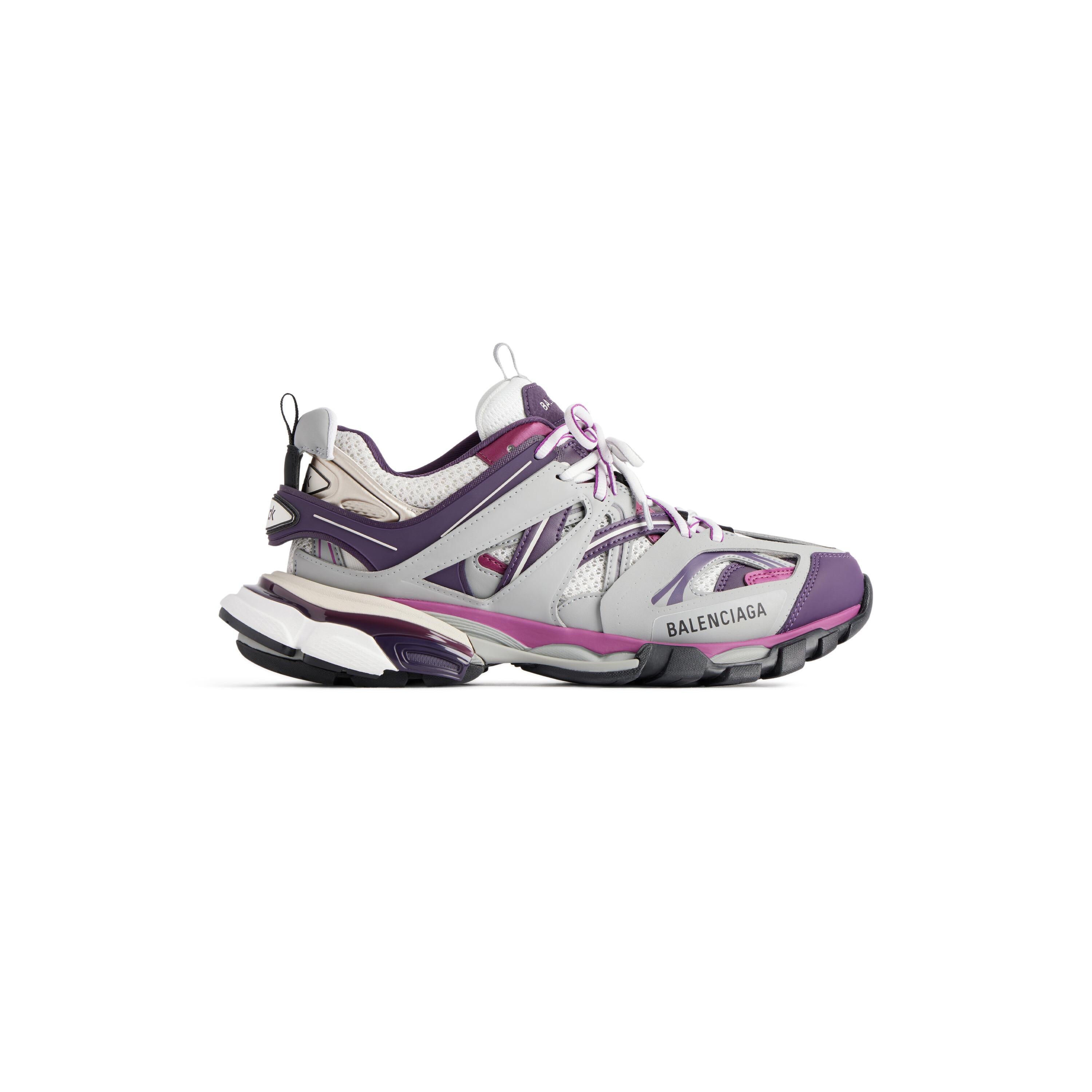 Women's Track Sneaker in Grey/purple Product Image