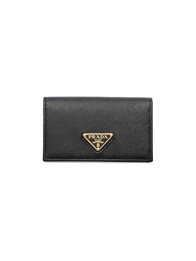 Womens Saffiano Leather Card Holder Product Image