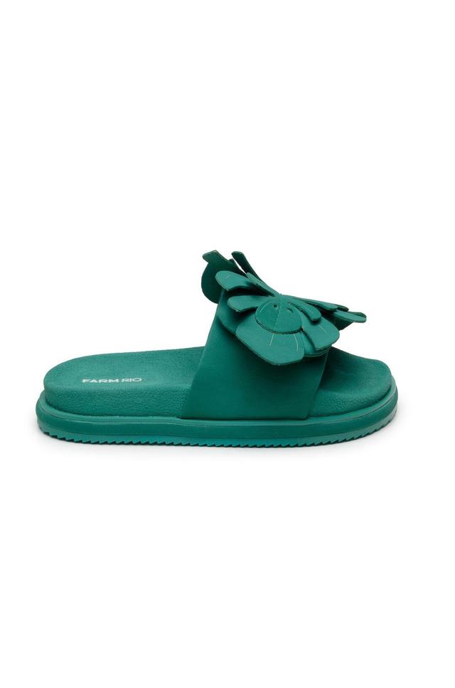 Green Monstera Anatomic Slide Sandal Product Image