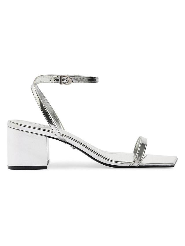 Womens Kendall 65MM Metallic Strappy Sandals Product Image