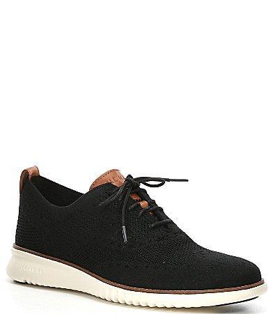 Cole Haan Mens Zerogrand Stitchlite Oxfords - Black Ivory Product Image