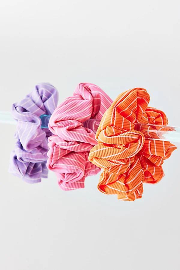 Striped Oversized Scrunchie Womens at Urban Outfitters Product Image