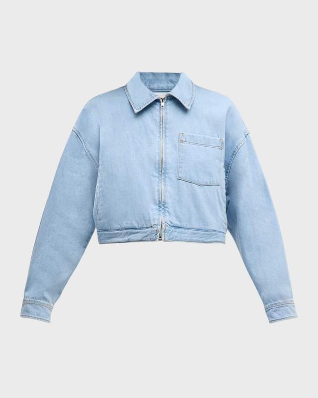 Anton Cropped Denim Jacket Product Image