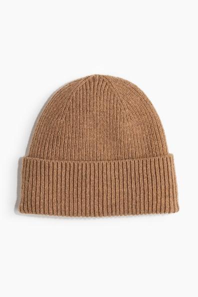 Rib-Knit Wool-Blend Hat Product Image