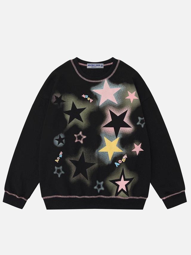 Aelfric Eden Star Print Sweatshirt Product Image