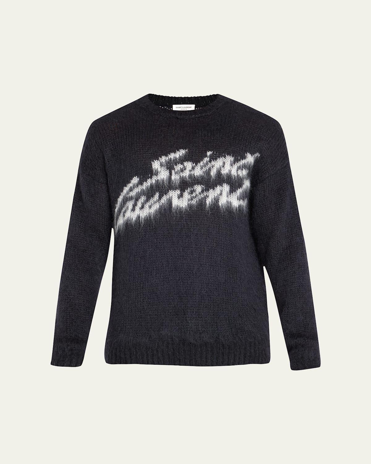 Mens Mohair-Blend Logo Sweater Product Image