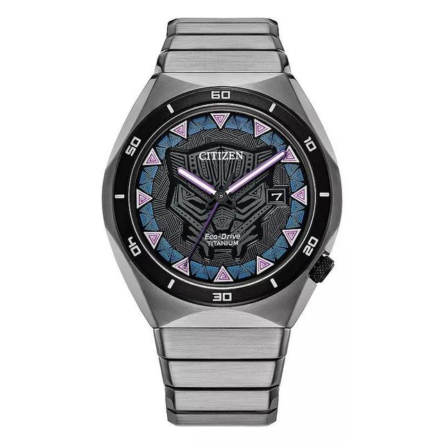 Men's Citizen Â©Marvel Black Panther Super Titaniumâ¢ Watch (Model: Aw1668-50W) Product Image