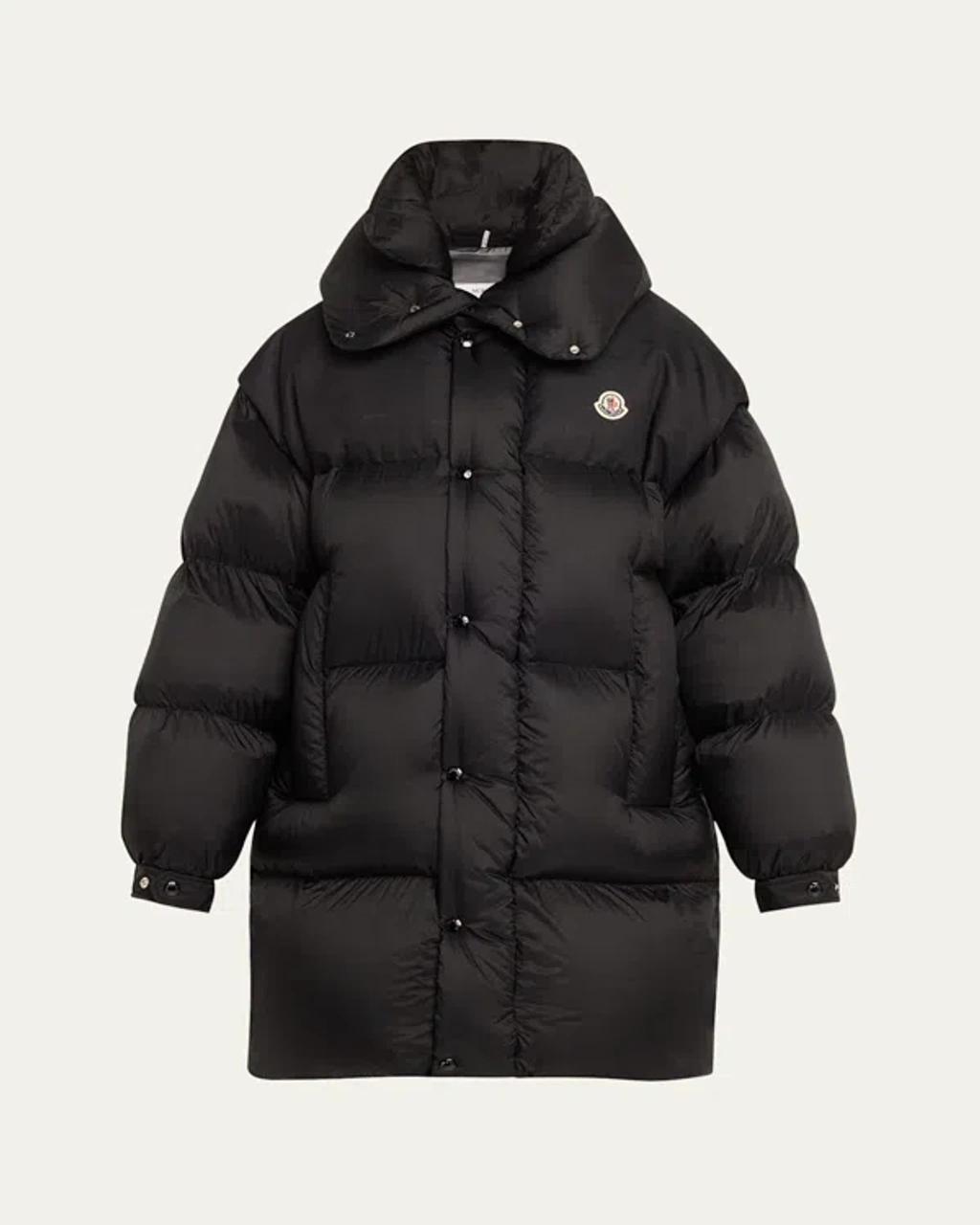 MONCLER Verone 2 Snap-front Puffer Jacket In Black Product Image