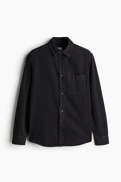 Regular Fit Denim Shirt Product Image