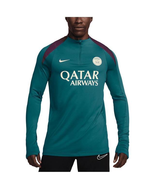 Mens Nike Teal Paris Saint-Germain 2024/25 Strike Drill Performance Quarter-Zip Long Sleeve Top Product Image