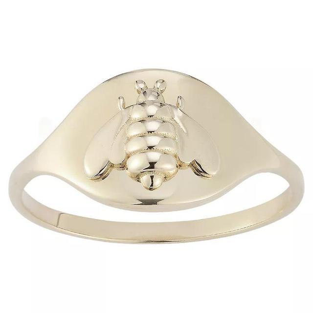 LUMINOR GOLD 14k Gold 3D Bee Ring, Womens Product Image