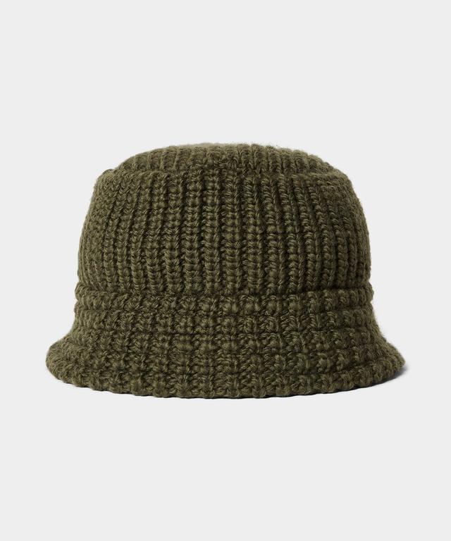 Cbleami Knit Bucket Hat in Olive Product Image