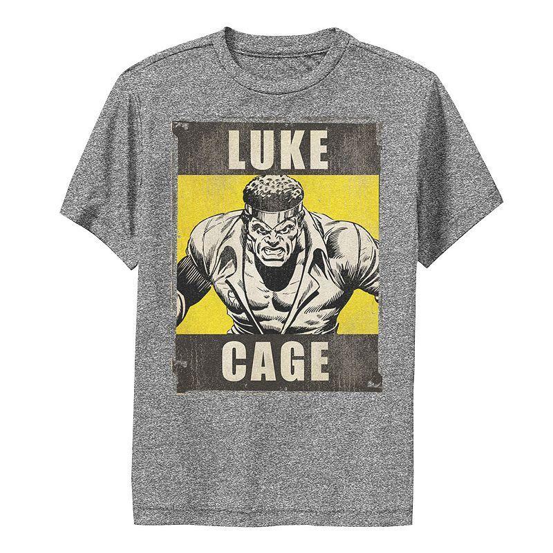 Boys 8-20 Marvel Heroes for Hire Luke Cage Performance Tee, Boys Grey Heather Product Image