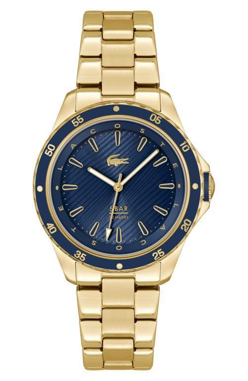 Lacoste Womens Santorini Quartz Gold-Tone Stainless Steel Bracelet Watch 36mm Product Image