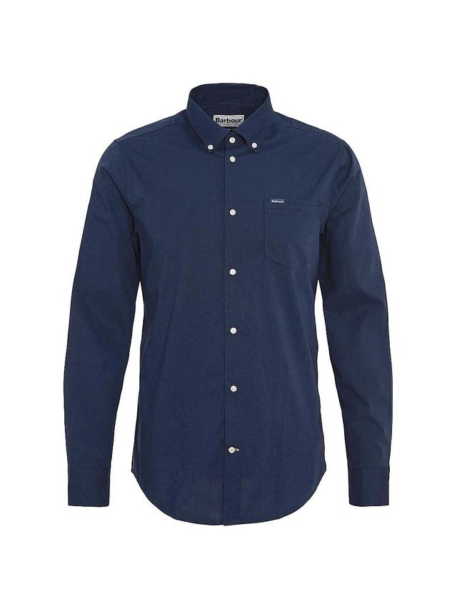 Mens Cotton-Blend Button-Down Shirt Product Image