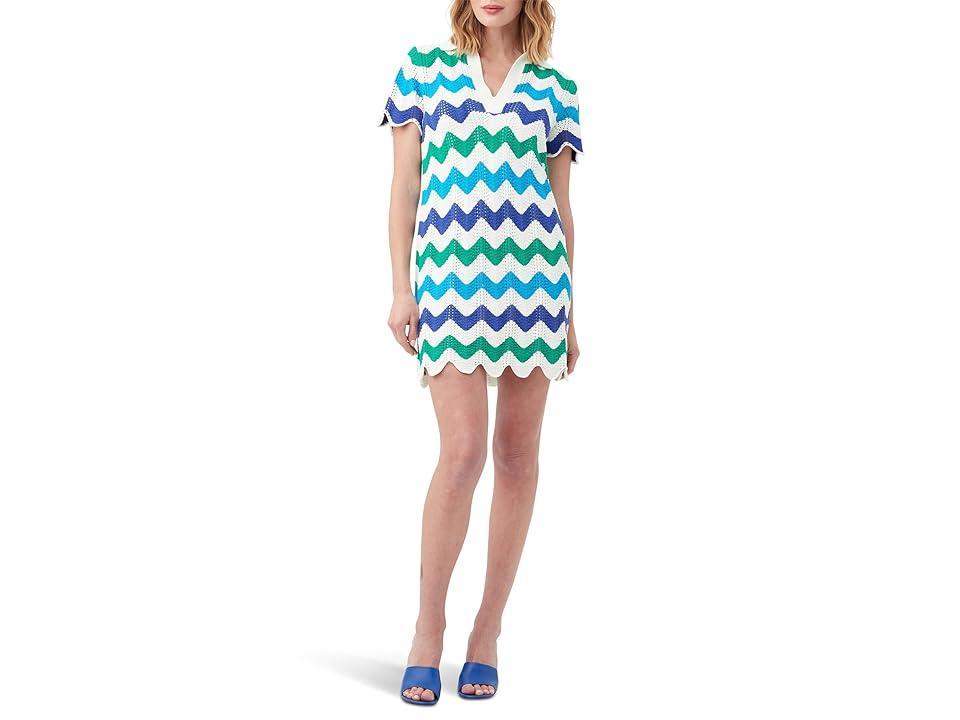 Trina Turk Lido Beach Dress (Admiral Blue ) Women's Dress Product Image