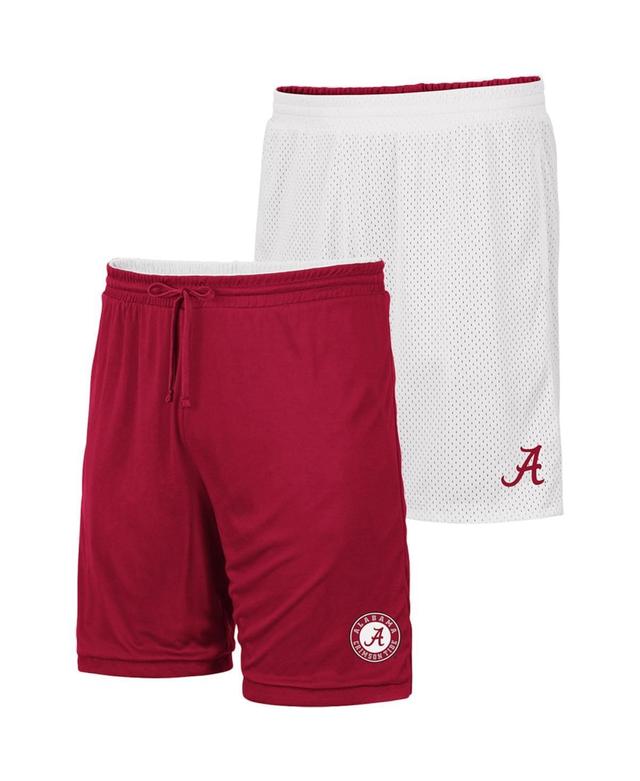 Mens Colosseum White Alabama Crimson Tide Wiggum Reversible Shorts - White Product Image