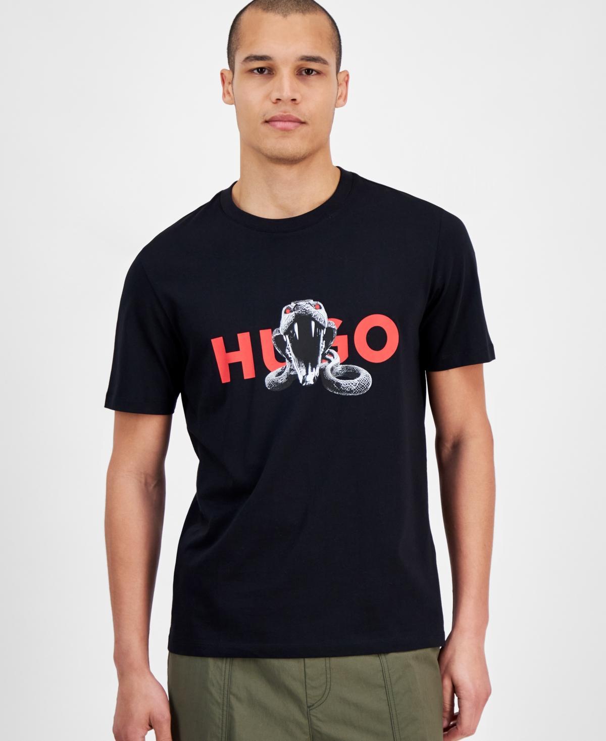 HUGO BOSS Hugo Deyladec T Shirt Black Product Image