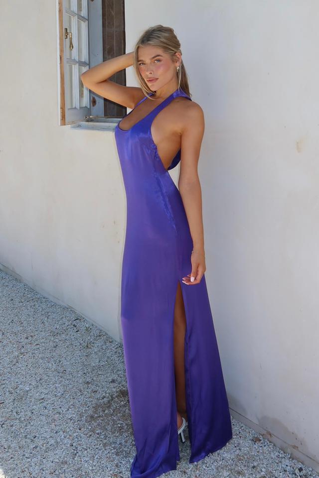 Jacquelyn Racerback Maxi Dress - Deep Purple Product Image