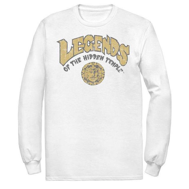 Mens Hidden Temple Distressed Logo Long Sleeve Tee Product Image