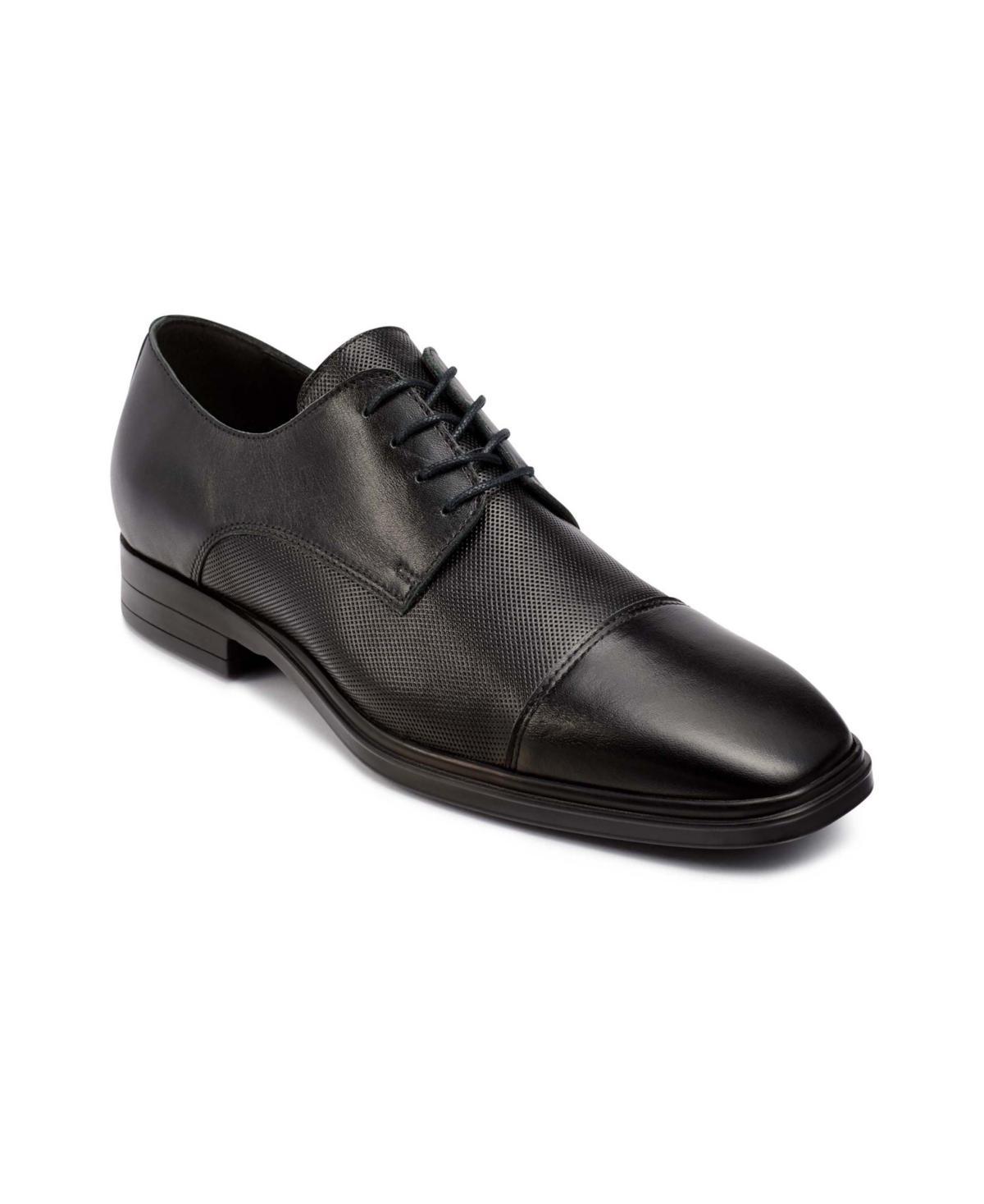 Karl Lagerfeld Paris Mens Leather Cap Toe Derby Lace-Up Shoes Product Image